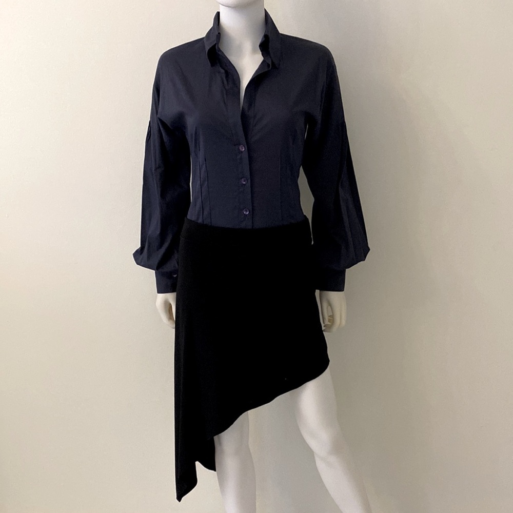 Maeva Made in Italy Top Shirt Bodysuit Blue